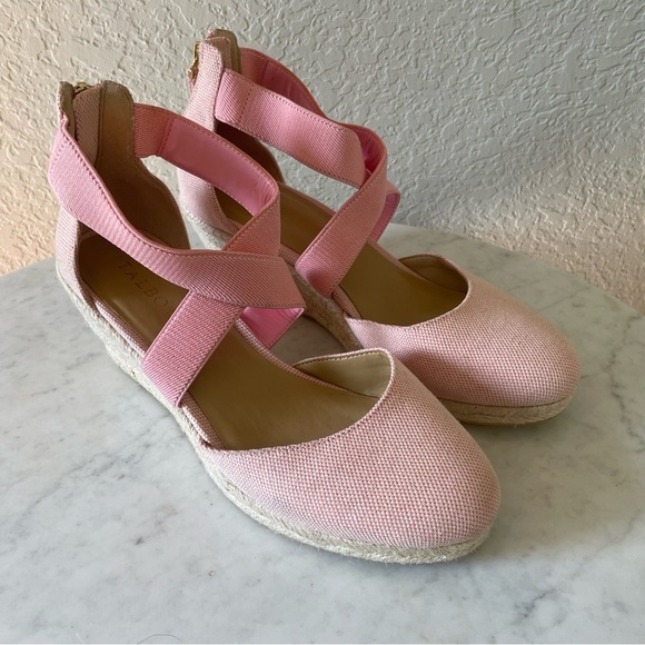 Talbots Lyndsay Espadrille two-tone Pink Size 7.5 - Picture 2 of 8
